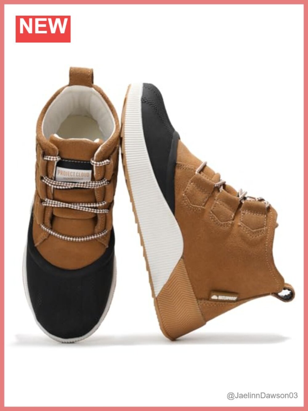 Women's Waterproof Snow Boots, Lace Up Ankle Boots, Memory Foam Outdoor Footwear